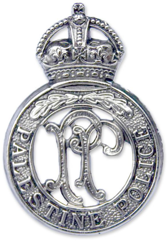 The Palestine Police Cap Badge  