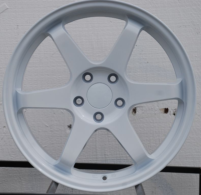   ES221 WHITE WHEEL 5X114.3 FIT LEXUS IS250 IS300 MAZDA 3 5 6 RX8  