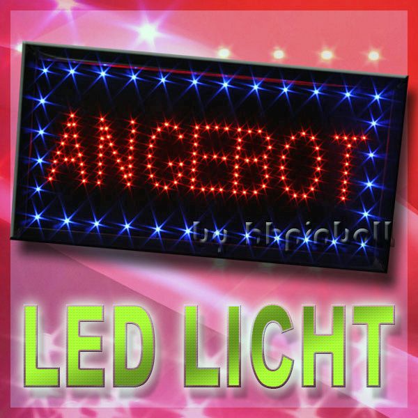 LED SCHILD LEUCHTSCHILD REKLAME LEUCHTREKLAME WERBUNG  