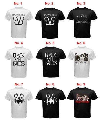 New hot BLACK VEIL BRIDES T SHIRT Size S 3XL (9 design)  