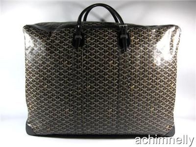 AUTHENTIC GOYARD AMBASSADE SUITCASE BLACK GOYARDINE  