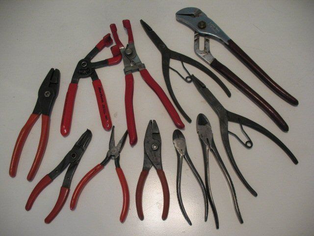 Vintage Snap On Blue Point pliers wire cutters eleven varieties  