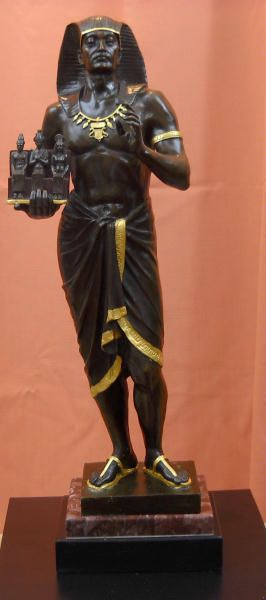 Limited Edition #22 Bronze Egyptian Priest Pharaoh Statue Emile 