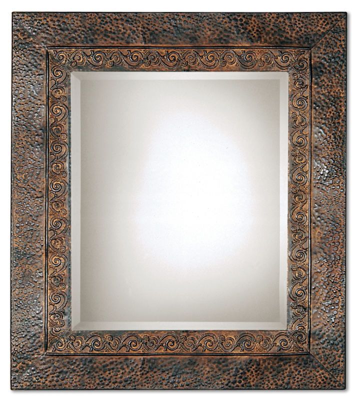Rustic Brown Wall/Mantle/Dresser Hanging Mirror 30x34  