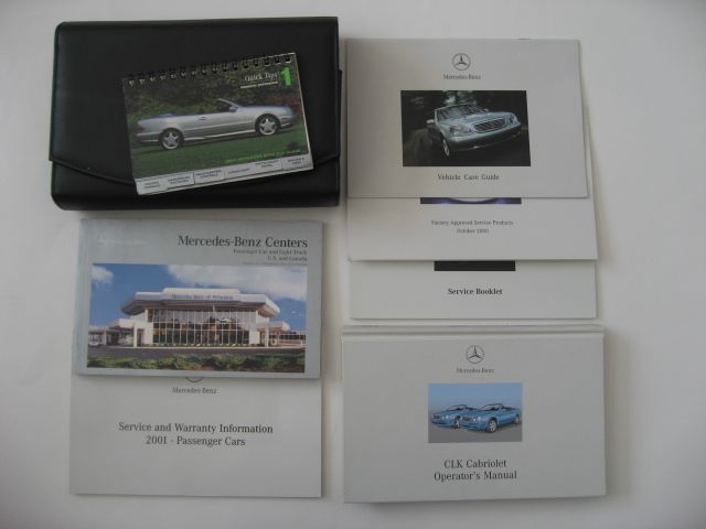 2001 Mercedes Benz CLK 320 430 Cabriolet owners manual  