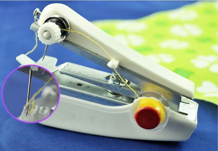 Mini Handheld Portable Clothes Fabrics Sewing Machine  