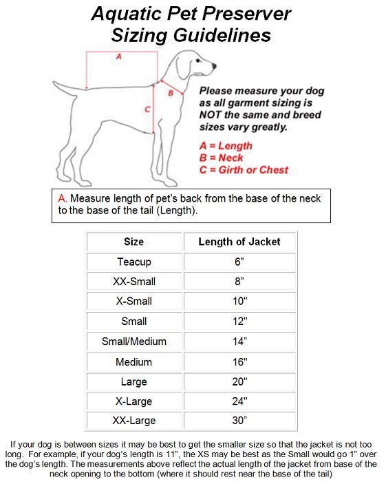   Gear PET PRESERVER Dog Life Vest Jacket ALL SIZES Aquatic Safety Saver