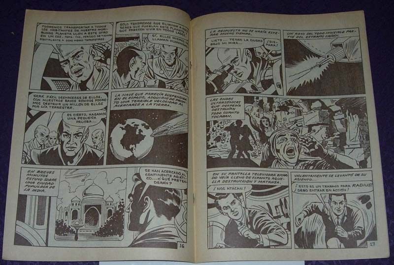 RADIUS EL HOMBRE INCREIBLE #1 1965 MEXICO COMIC BOOK  