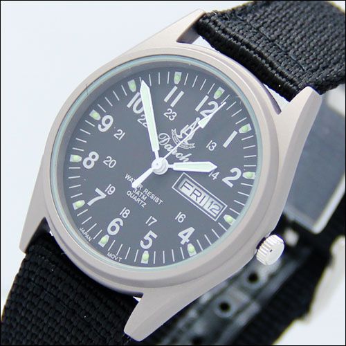 Daich Mens Lady Military 24Hour Night Vision Watch New