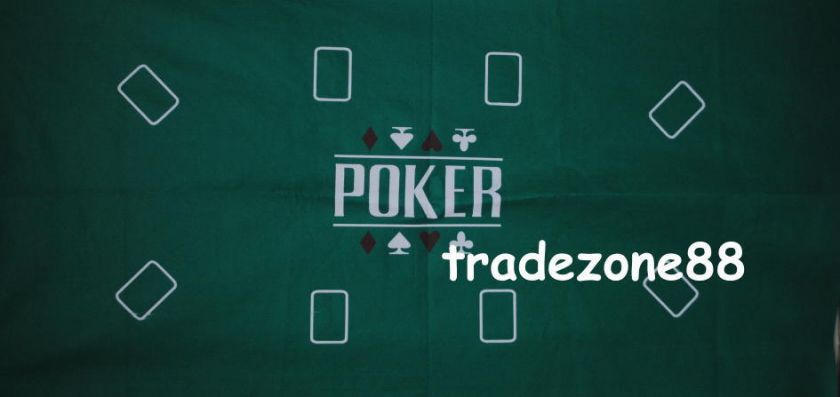 Two Face Felt Table Cloth Black Jack & Texas Holdem  