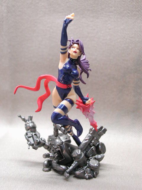 MARVEL HEROES 3 PSYLOCKE COMIC MINI STATUE JAPAN  