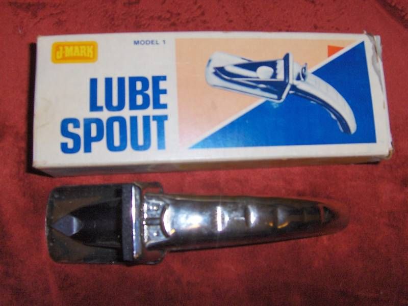 VINTAGE J MARK LUBE SPOUT   MODEL 1  