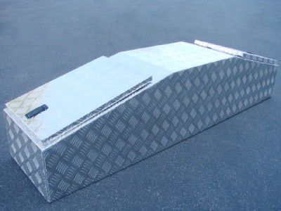   TRUCK PICKUP BED RV TRAILER GULL WING TOOL BOX LOCK 2 LIDS STORAGE