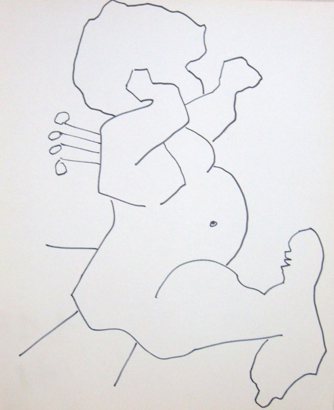 Michael Werner (1912 1989), Abstract, Lion attacked  