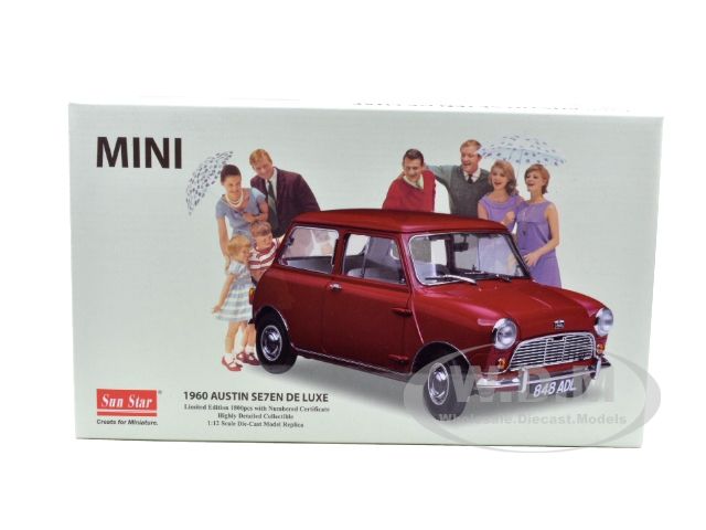 Brand new 112 scale diecast model of 1960 Austin Seven 7 De Lux 