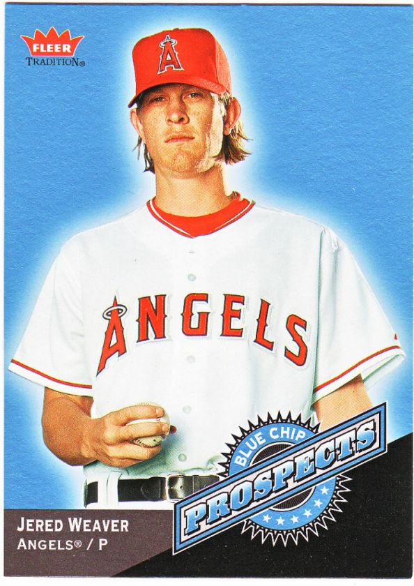 Jered Weaver 2006 Fleer Tradition Blue Chips  