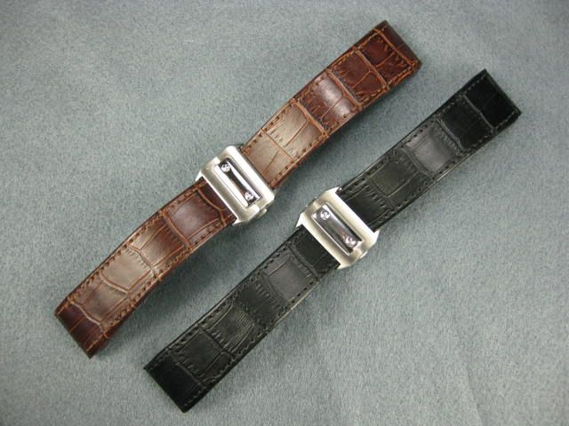 New Leather Strap Band for Cartier Santos 100 Chrono XL  