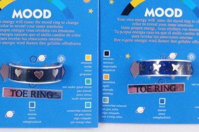 12 New Assorted Mood Toe Rings #R1036  