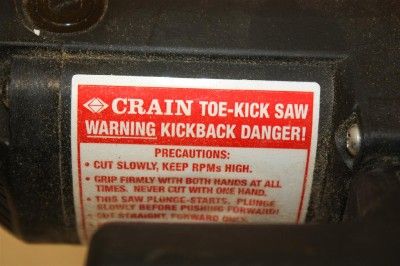 Crain Model 795 Toe Kick Saw with Case  