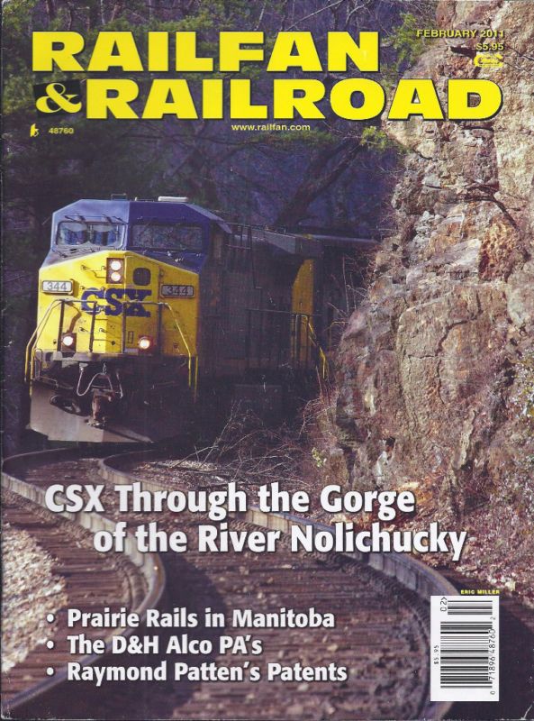 RAILFAN AND RAILROAD MAGAZINE CSX NOLICHUCKY GORGE RAIL  