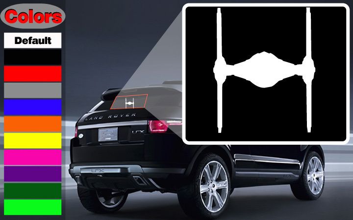 Imp Tie Fighter Star Wars Wall Car Vinyl Decal Sticker  