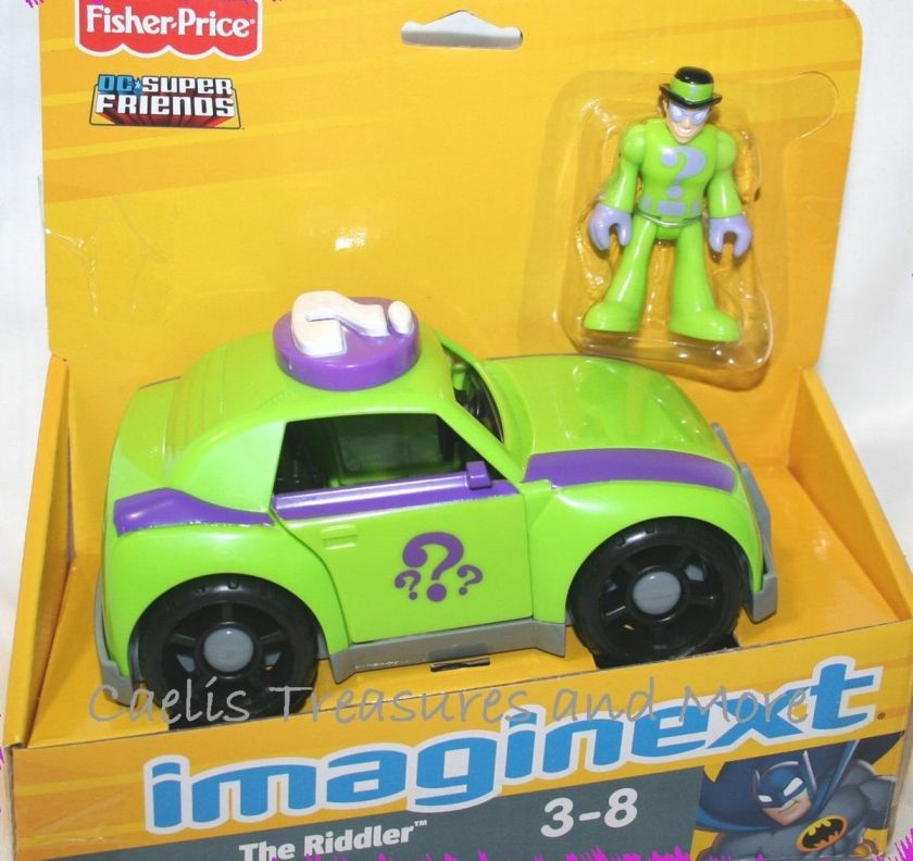 Fisher Price Imaginext Batman THE RIDDLER and CAR New  