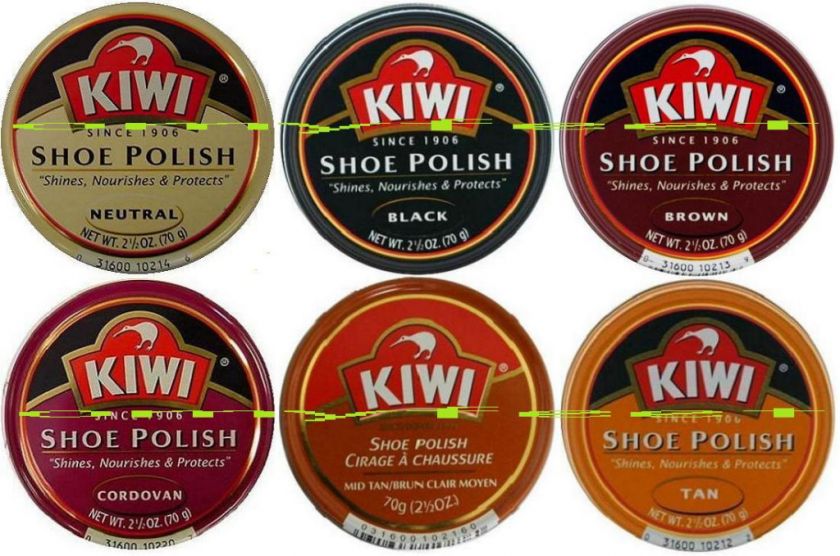 KIWI Wax Polish Shoe Shine Leather Boot Handbag 2.5oz  