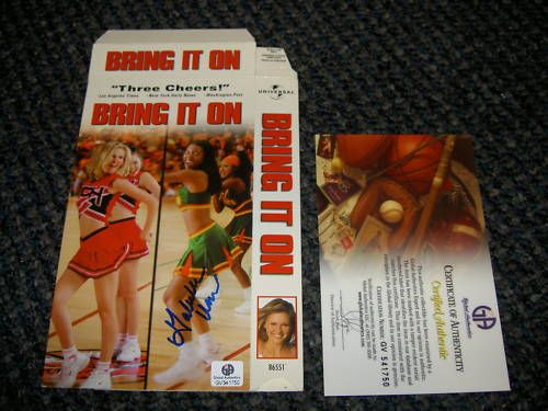 GABRIELLE UNION AUTOGRAPHED SIGNED VHS BRING IT ON GAI  