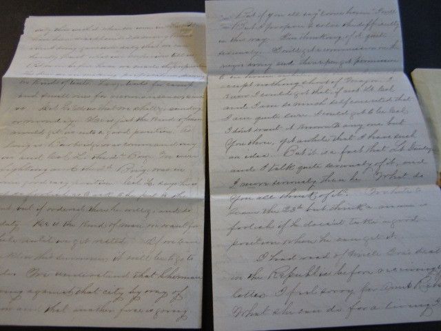 Old 1864 NEW ORLEANS LA.   Civil War Union SOLDIER LETTER & COVER 