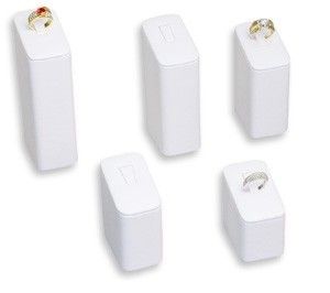 PC Ring Slot Riser Set Jewelry Display White RD5202L  