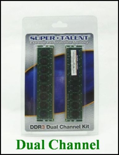   PC3 10600 4GB Dual Channel Memory Kit 2x 2GB Desktop RAM NEW  