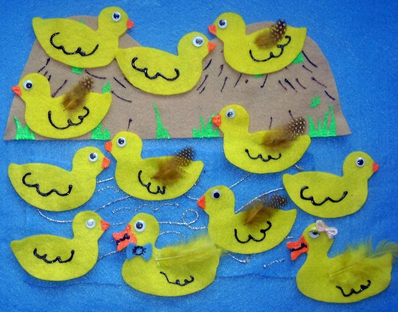 LITTLE DUCKS/6 LITTLE DUCKS FELT BOARD STORY SET+++++  