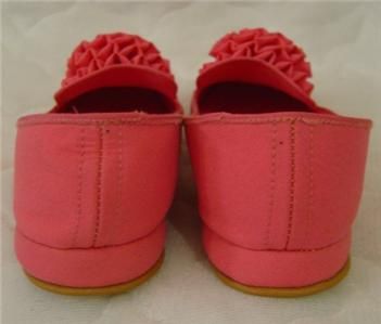   50s DANIEL GREEN MID CENTURY HOT PINK POM POM BEDROOM SLIPPERS SHOES 7