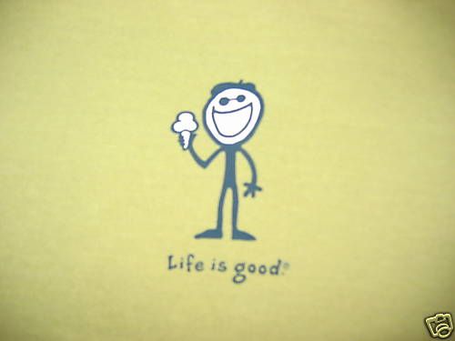 LIFE IS GOOD Ice Cream Cone Jake Green SS T Shirt Top NWT Girls S 