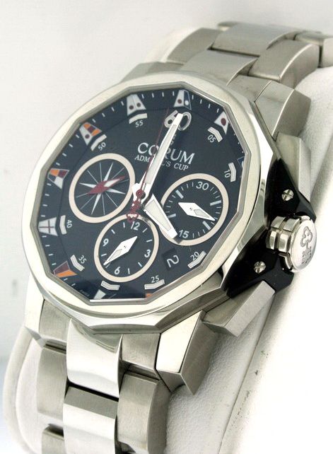 Corum Admirals Cup Competition Chronograph with Date $8,800.00 NEW 