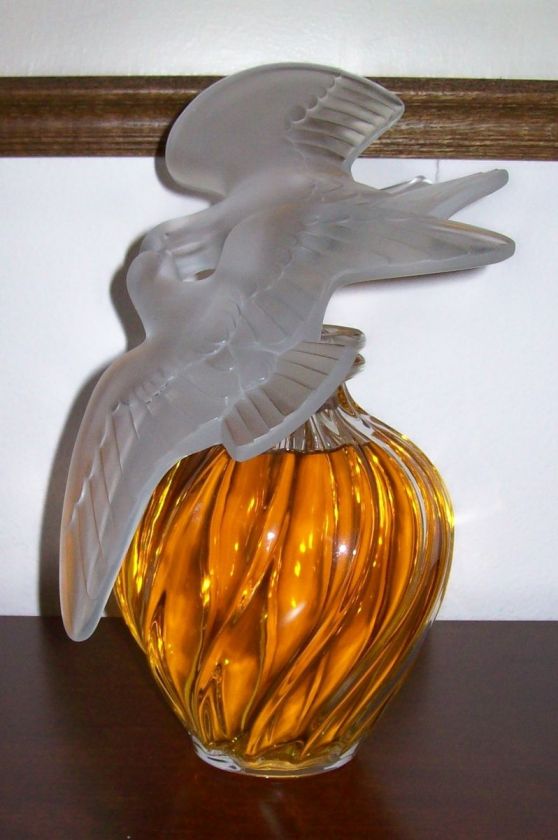 HUGE LAir du Temps 43 oz Perfume~Nina Ricci~RARE 12 Doves LALIQUE 