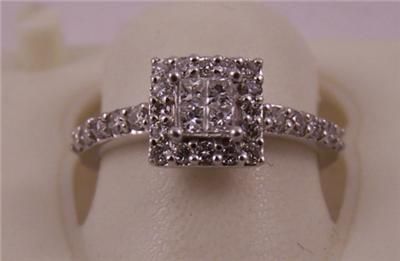 STUNNING ART DECO STYLE PLATINUM 0.50CT DIAMOND RING SIZE J 