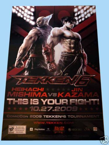 TEKKEN 6 HEIHACHI MISHIMA JIN KAZAMA sdcc 09 Poster PSP  