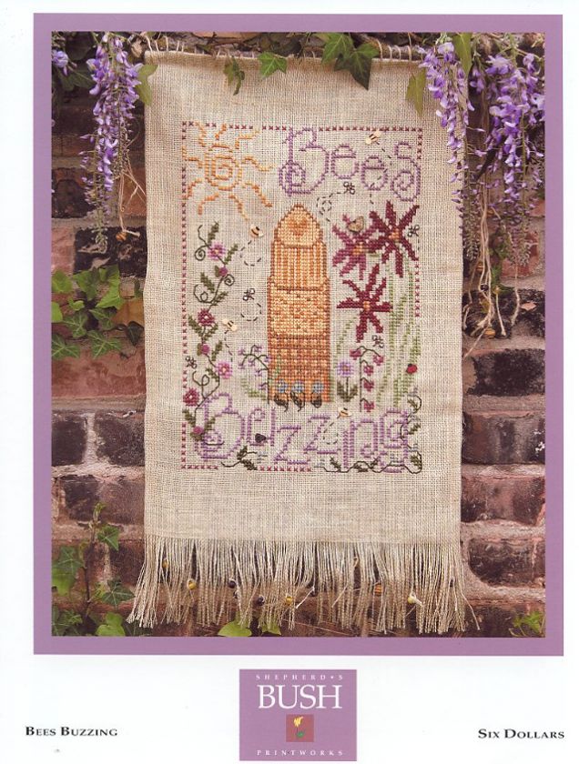 Bees Buzzing Shepherds Bush NEW Cross Stitch PATTERN  