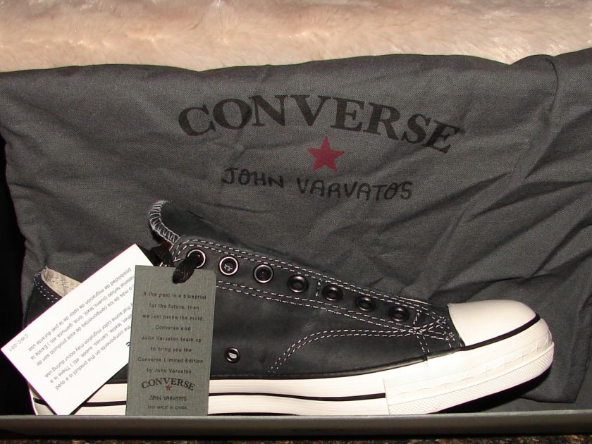 John Varvatos ~ Converse ~ALL STAR LEATHER SLIP MENS 10  