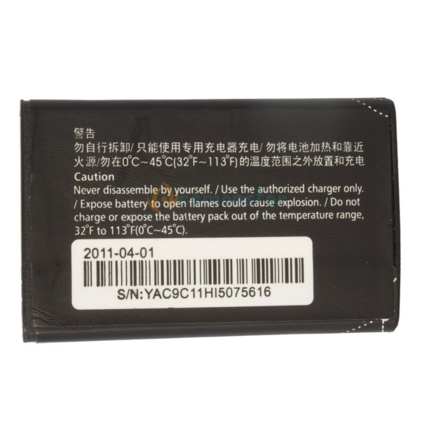 New 1150mAh 3.7 V HB5A2H Battery for Huawei U7519 TAP M750  