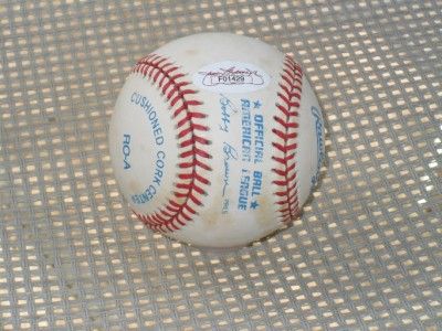 BOBBY DOERR Signed OAL (Bobby Brown) Baseball JSA  