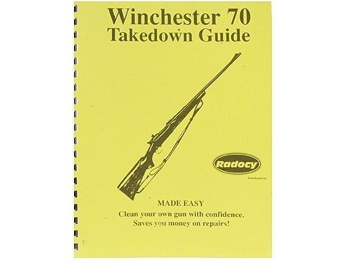 Winchester Model 70 Rifle Takedown Guide Radocy  