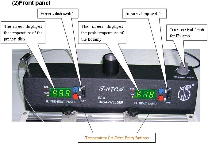 T870A BGA IRDA Welder Infrared Heating Rework Station  