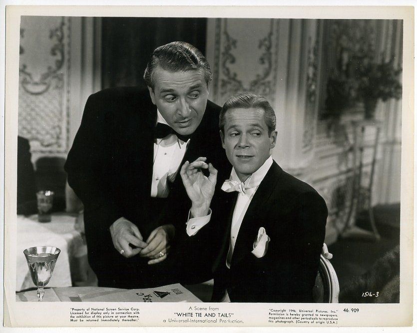 Movie Still~Dan Duryea~White Tie and Tails (1946) The Swindlers 