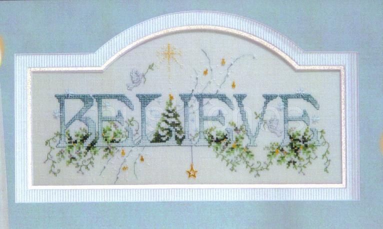 STONEY CREEK CROSS STITCH BELIEVE CHART  