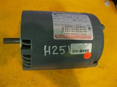 MAGNETEK AO SMITH CENTURY AC MOTOR 1/3HP 230/460V K56C 2A 3450RPM 3P 8 