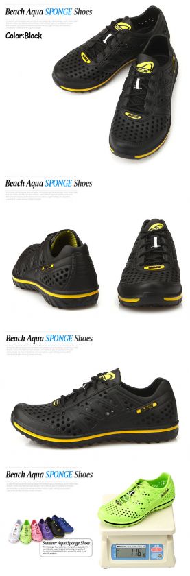 New Water Aqua Summer Beach Casual Mens Shoes Sandals Black US 9 