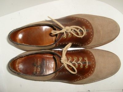 WALK OVER 12 B SUEDE SADDLE OXFORDS $245  