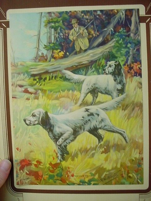 1936 WALL CALENDAR Art Deco POINTER DOG Los Angeles HINTERMEISTER 